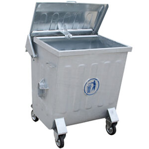 400 litre metal Çöp konteyneri